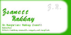 zsanett makkay business card